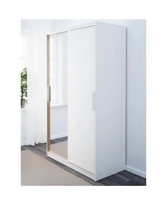 Wardrobe 160 cm, white - WOOD 11