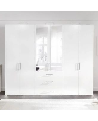 Wardrobe 200*240cm, white - WOOD 55