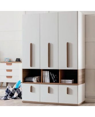 Wardrobe white*brown - WOOD 94